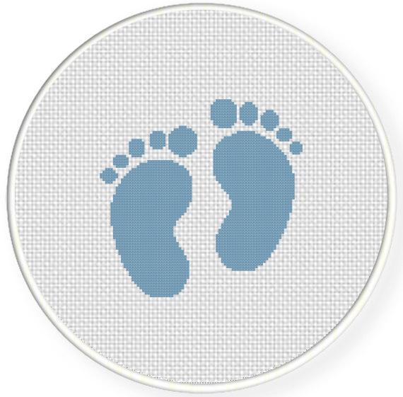 Baby Feet Cross Stitch Pattern
