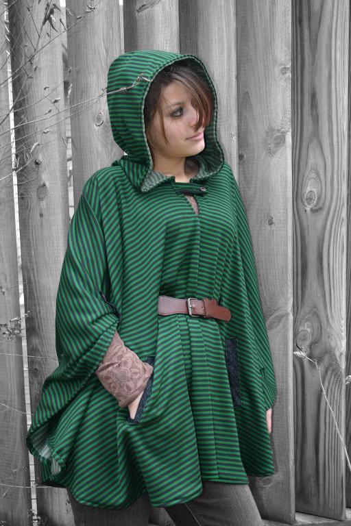 Ladies Riding Hood Poncho Sewing Pattern