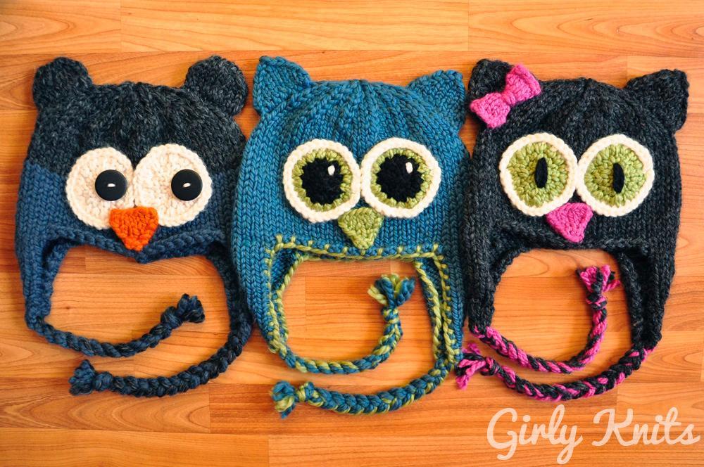 Owl Be There Knitted Hat Pattern