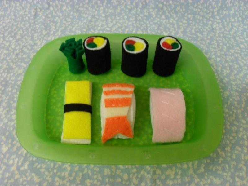 Felt Food Sushi FREE Sewing Pattern