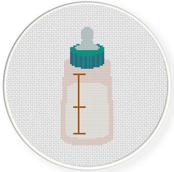 Baby Bottle Cross Stitch Pattern