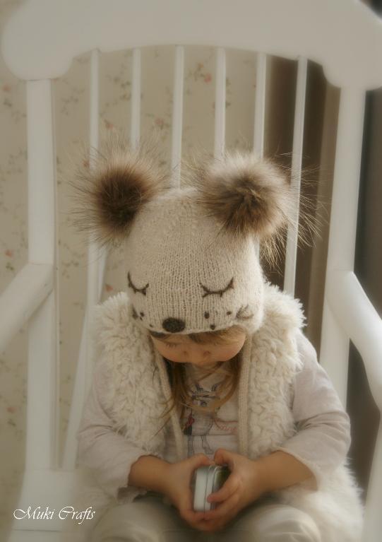 Ear Flap Hat Snow Dog Knitting Pattern