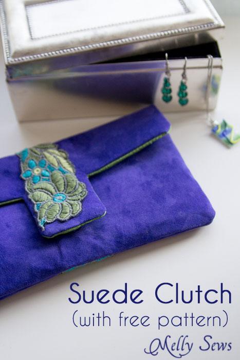 Cobalt Clutch FREE Sewing Pattern