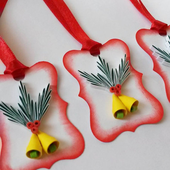 Image of quilled gift tags by gericards