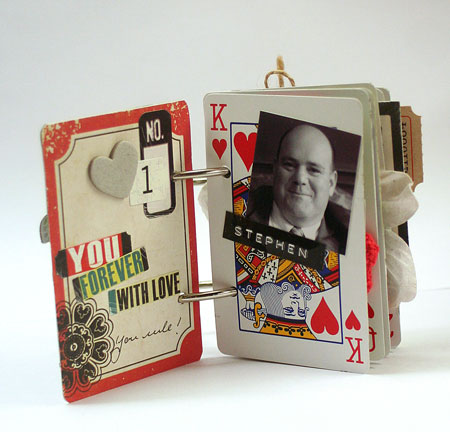 King of Hearts Playing Card Mini Album