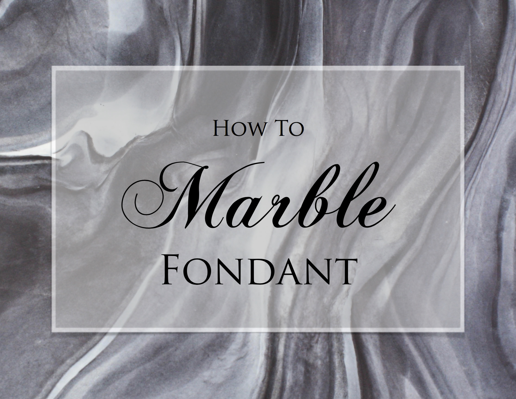 How to Marble Fondant | Erin Gardner