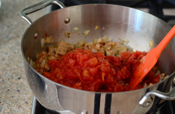 Building Lasagna Soup