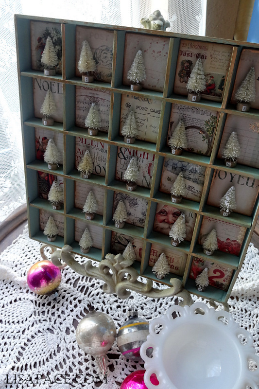 Vintage Style Holiday Advent Calendar Project