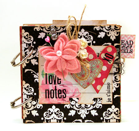 Love Notes Folded Paper Mini Album