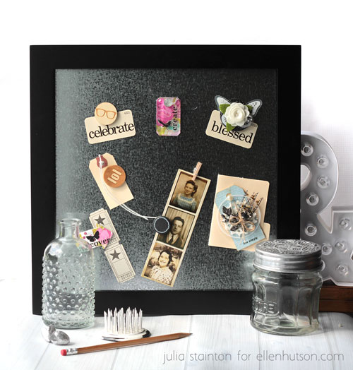 DIY Magnetic Board and Embellished Magnets