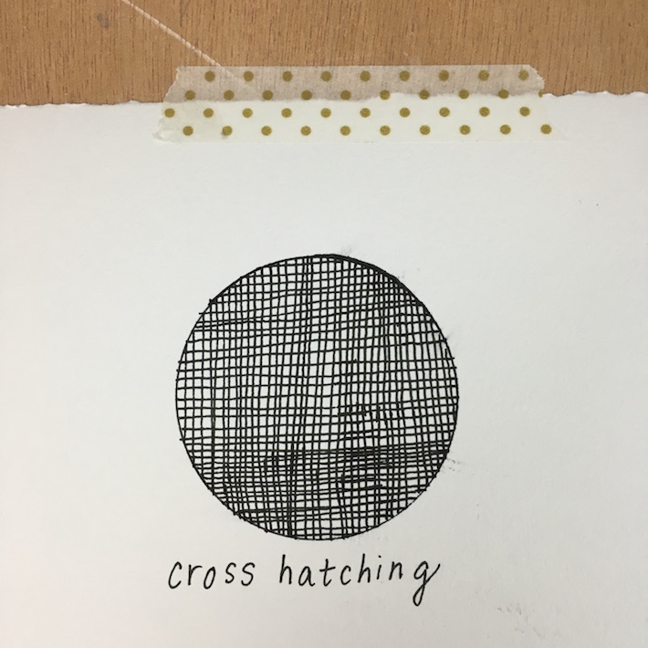 Cross hatch technique