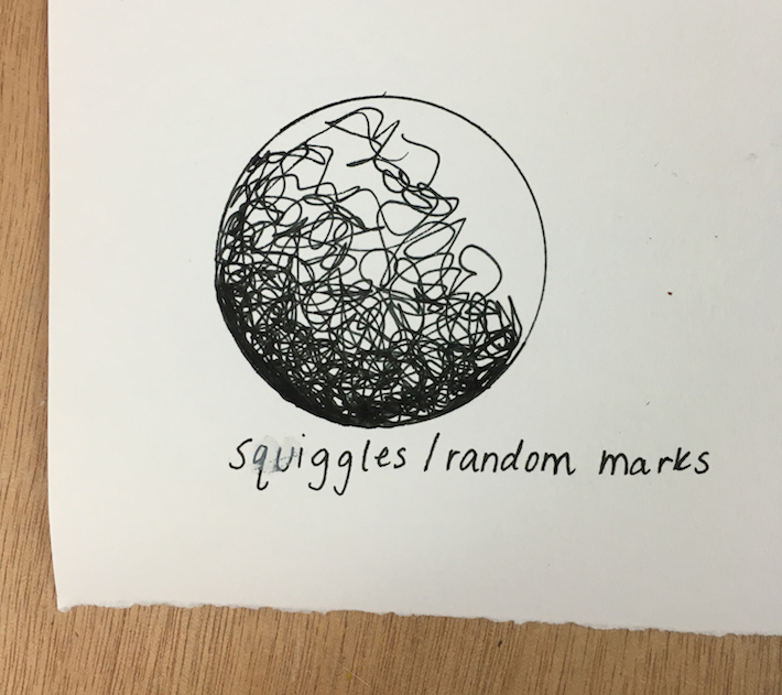 Squiggly pen texture