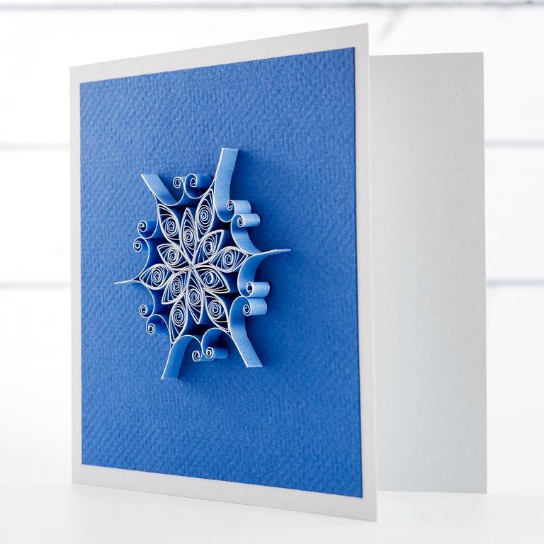 quilled snowflake card