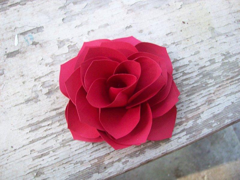 Valentine Red Paper Rose