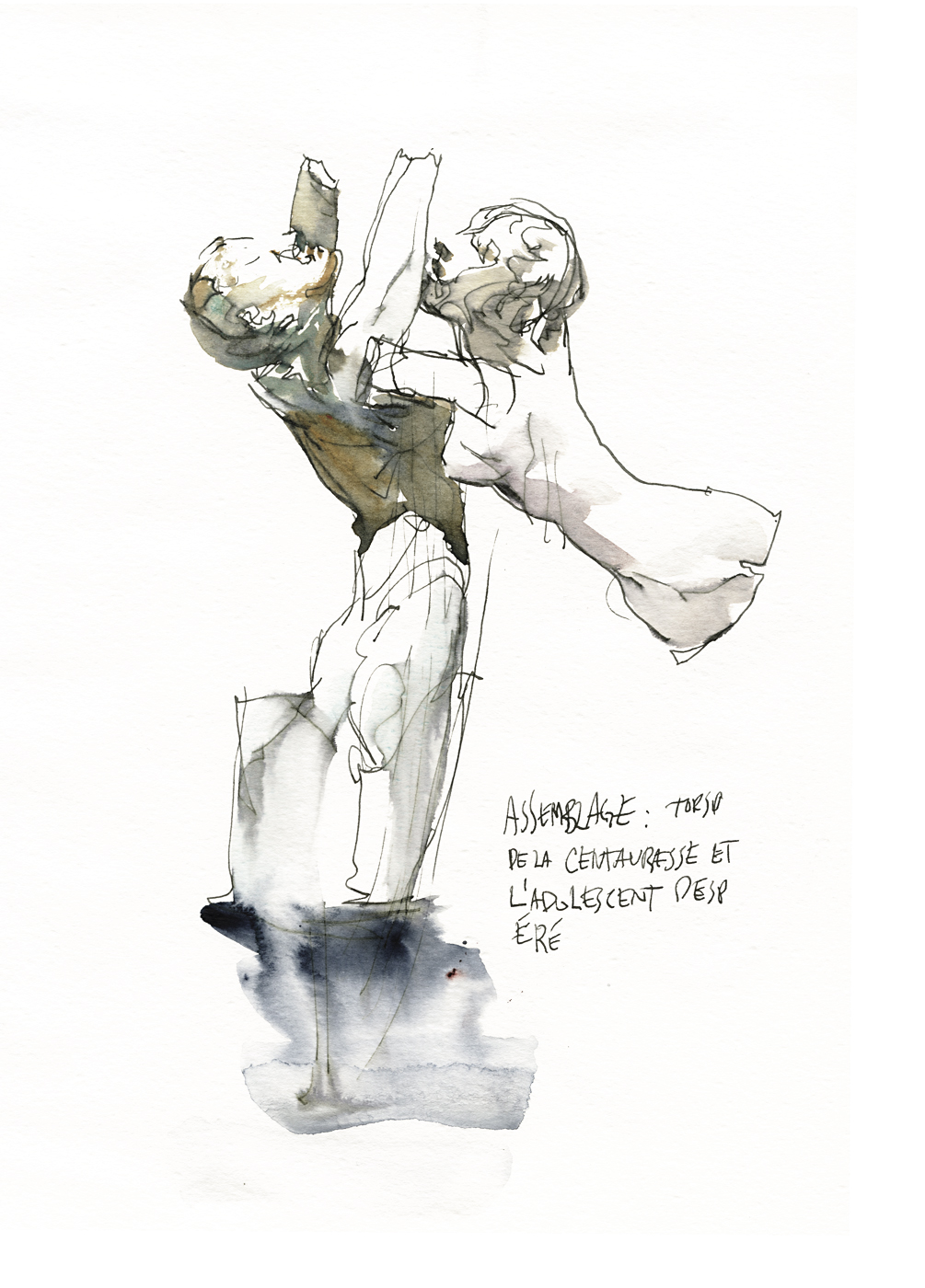 Statue Sketch by Marc Taro Holmes