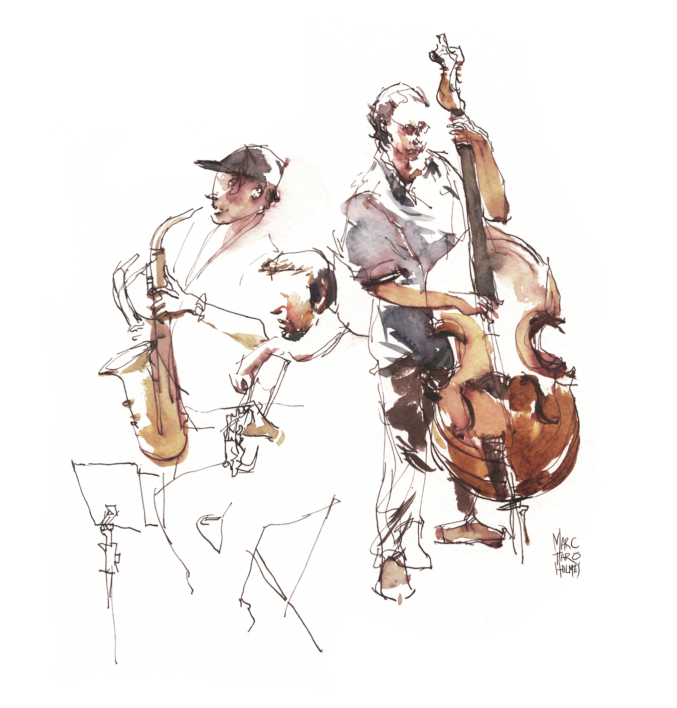 Quartet Sketch by Marc Taro Holmes