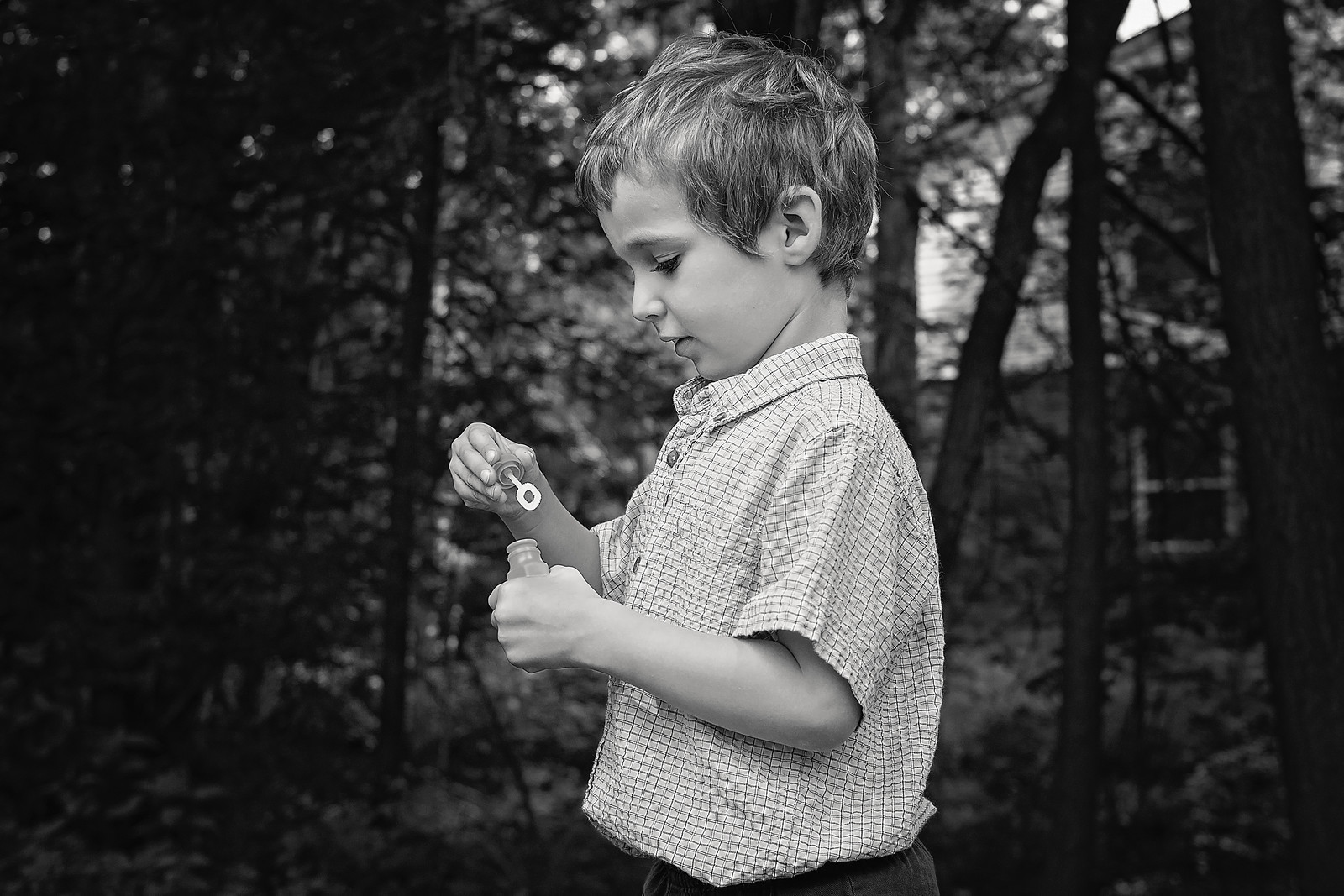 family photo, boy, bubbles