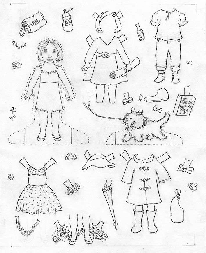 how to make your own paper doll