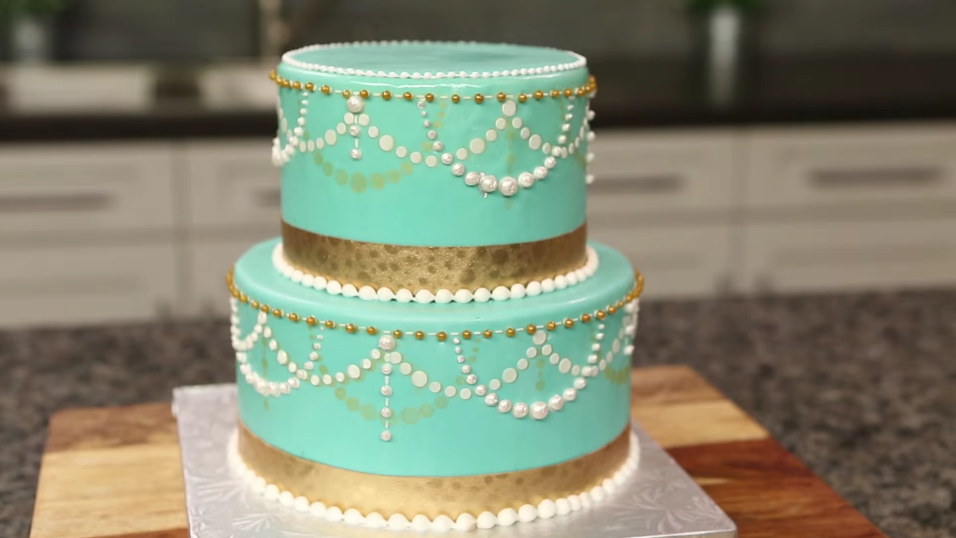 Finished Stencil Cake