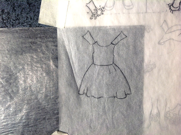 creating paper doll clothes