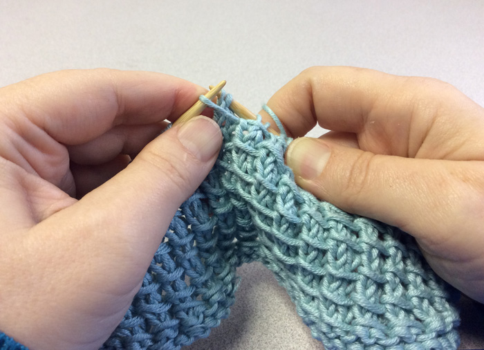 Bamboo Knitting Stitch Tutorial - Drop Yarnover Off Needle