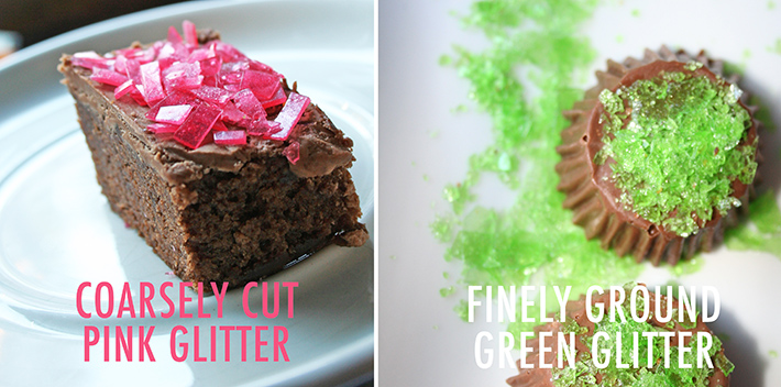 Edible glitter