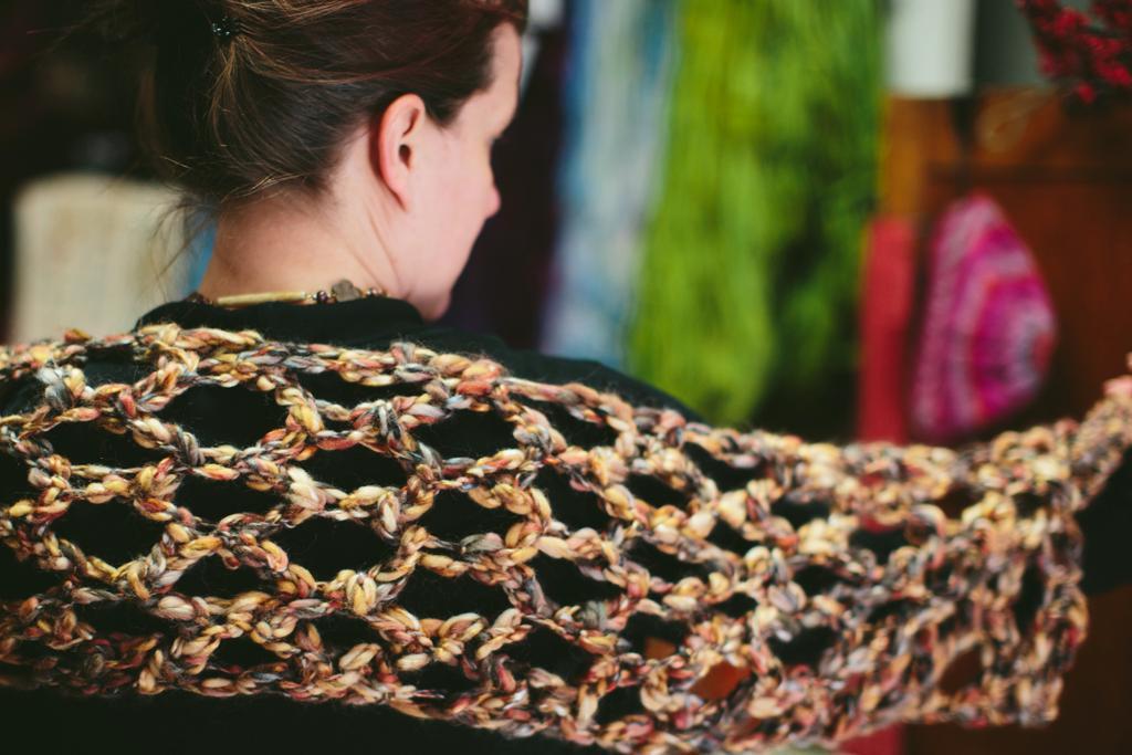 Super Bulky Shawl Crochet Pattern
