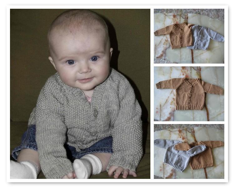 Moss Block Cardigan FREE Baby Knitting Pattern