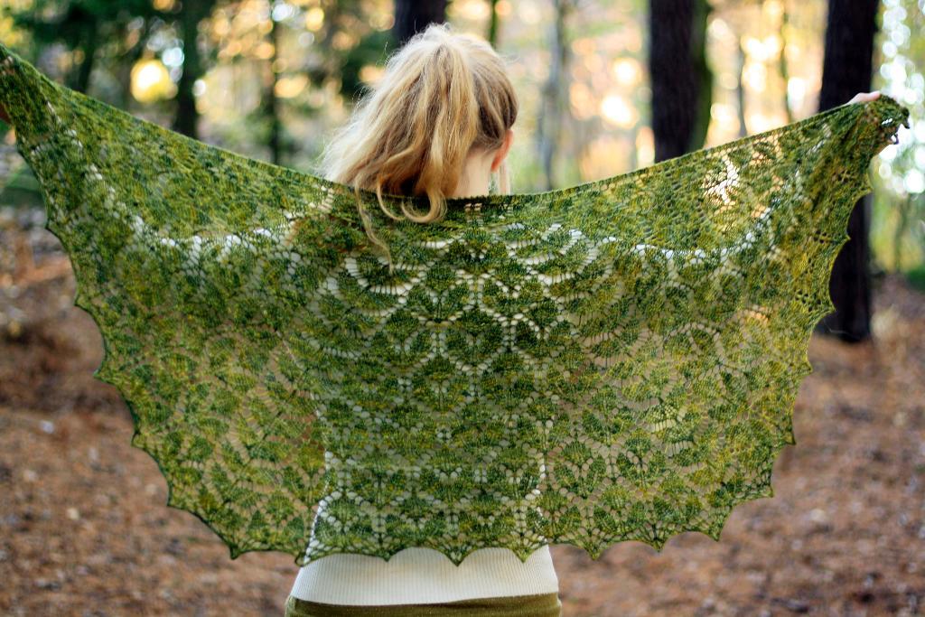 Ash Leaf Shawl Knitting Pattern