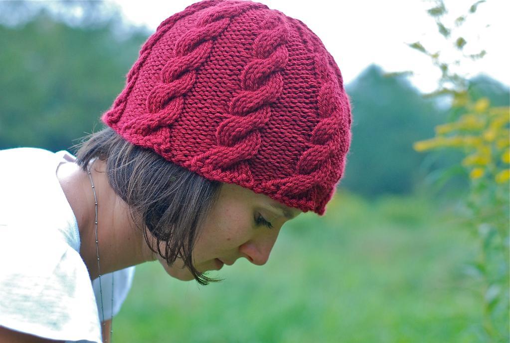 Ripple Cable Hat FREE Knitting Pattern