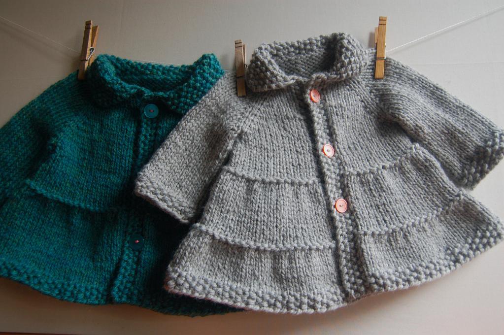  Baby + Toddler Tiered Coat and Jacket Knitting Pattern