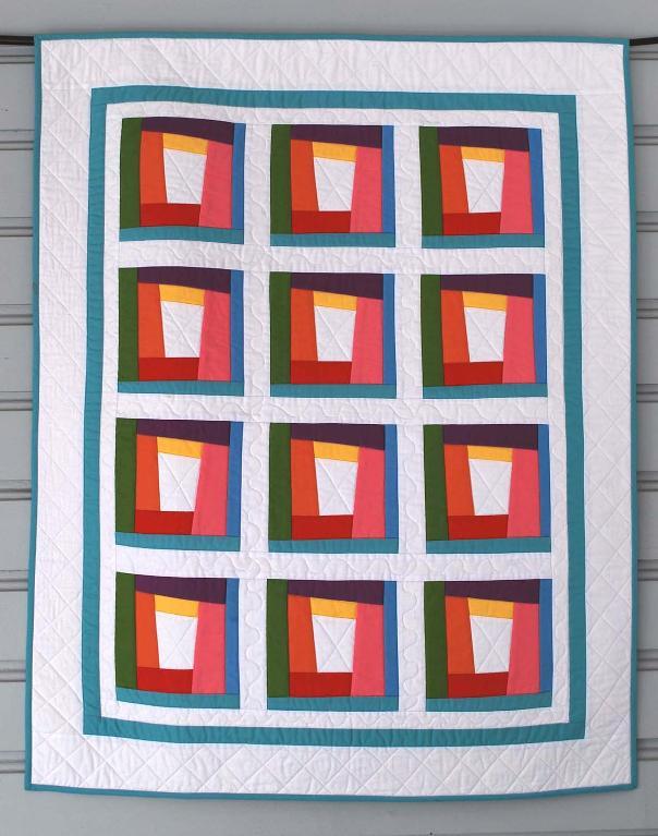 Modern Rainbow Baby Quilt