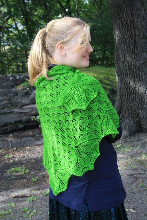 Leaf by Leaf Shawl Knitting Pattern