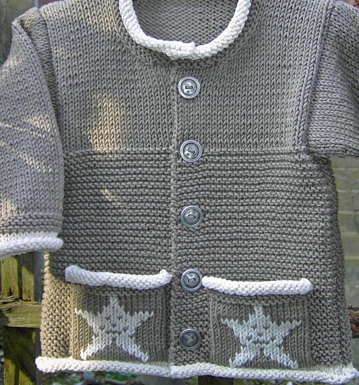 Little Star Baby Jacket Knitting Pattern