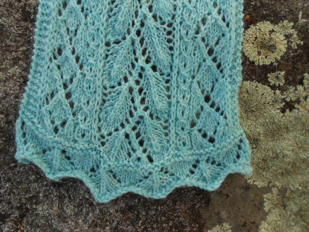 Mint Leaf Lace Scarf Knitting Pattern