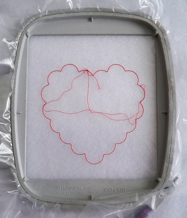 Heat away stabiizer is perfect for freestanding appliqué.