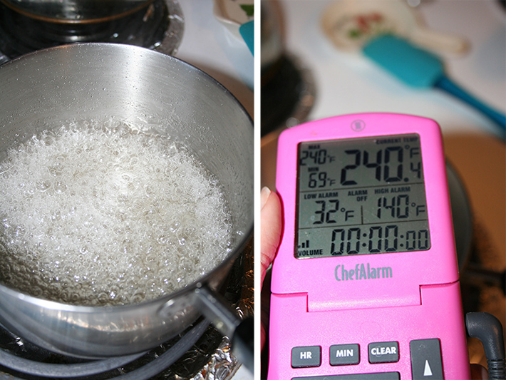 Sugar mixture for Italian meringue buttercream