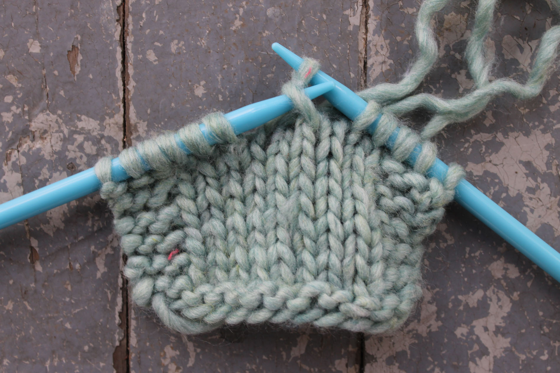 Passing slipped stitch over