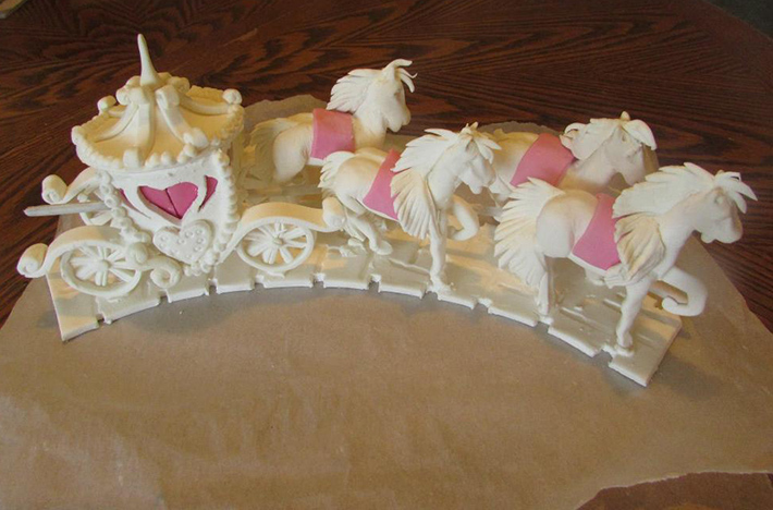Fantasy carousel cake