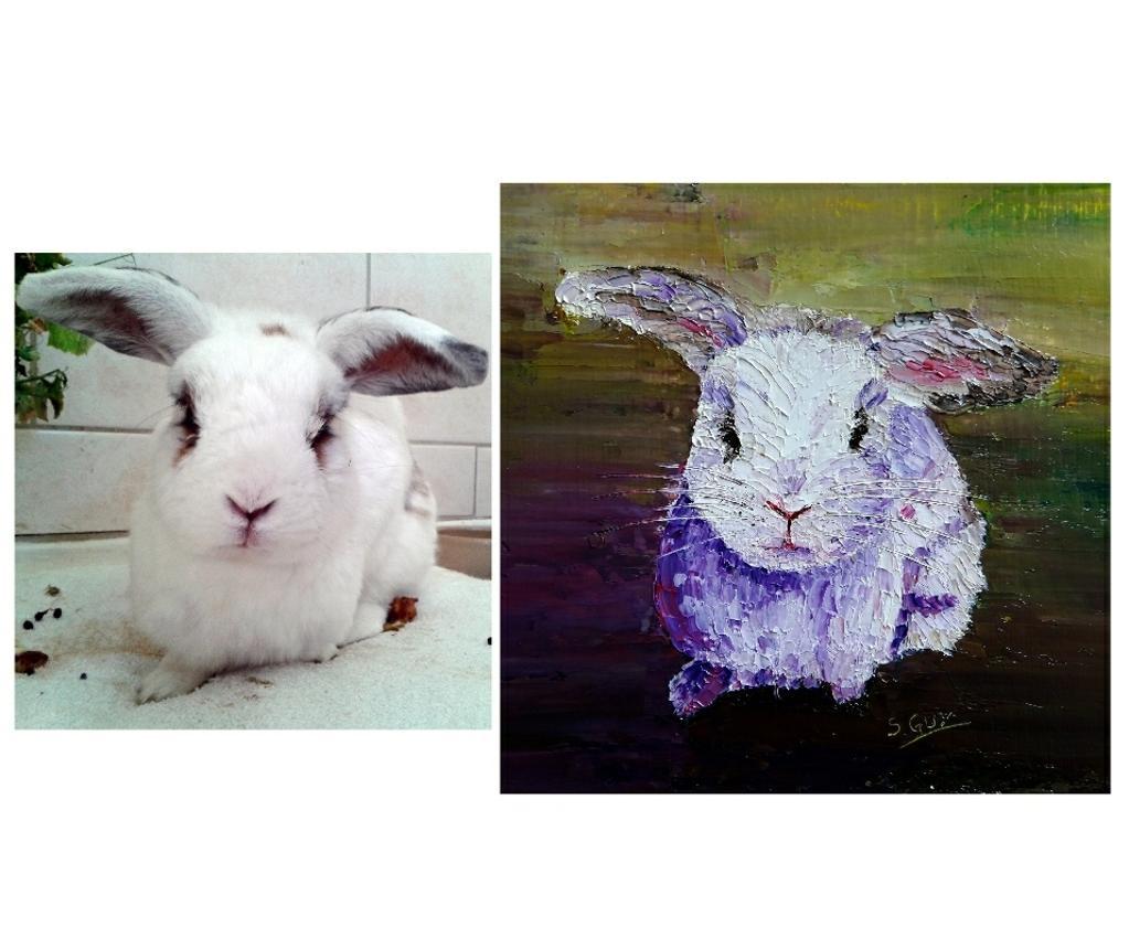 Realistic Bunny Painting
