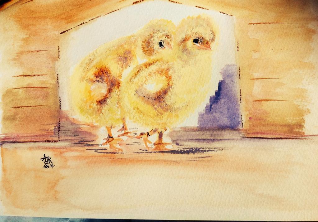 Painting of Baby Chicks