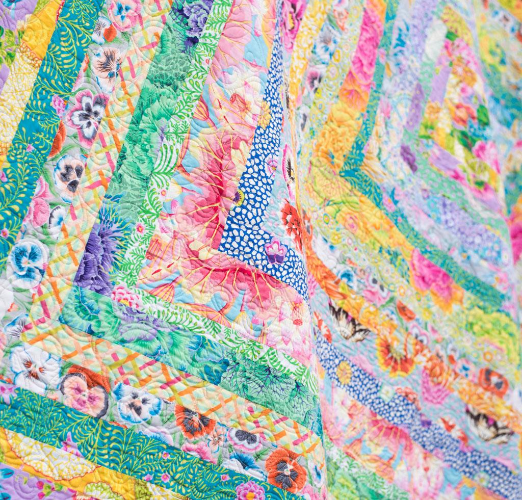 Kaffe Fasset ICe Cream Quilt Close Up