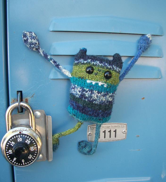 Unique Knitting Patterns: Carl the Locker Monster