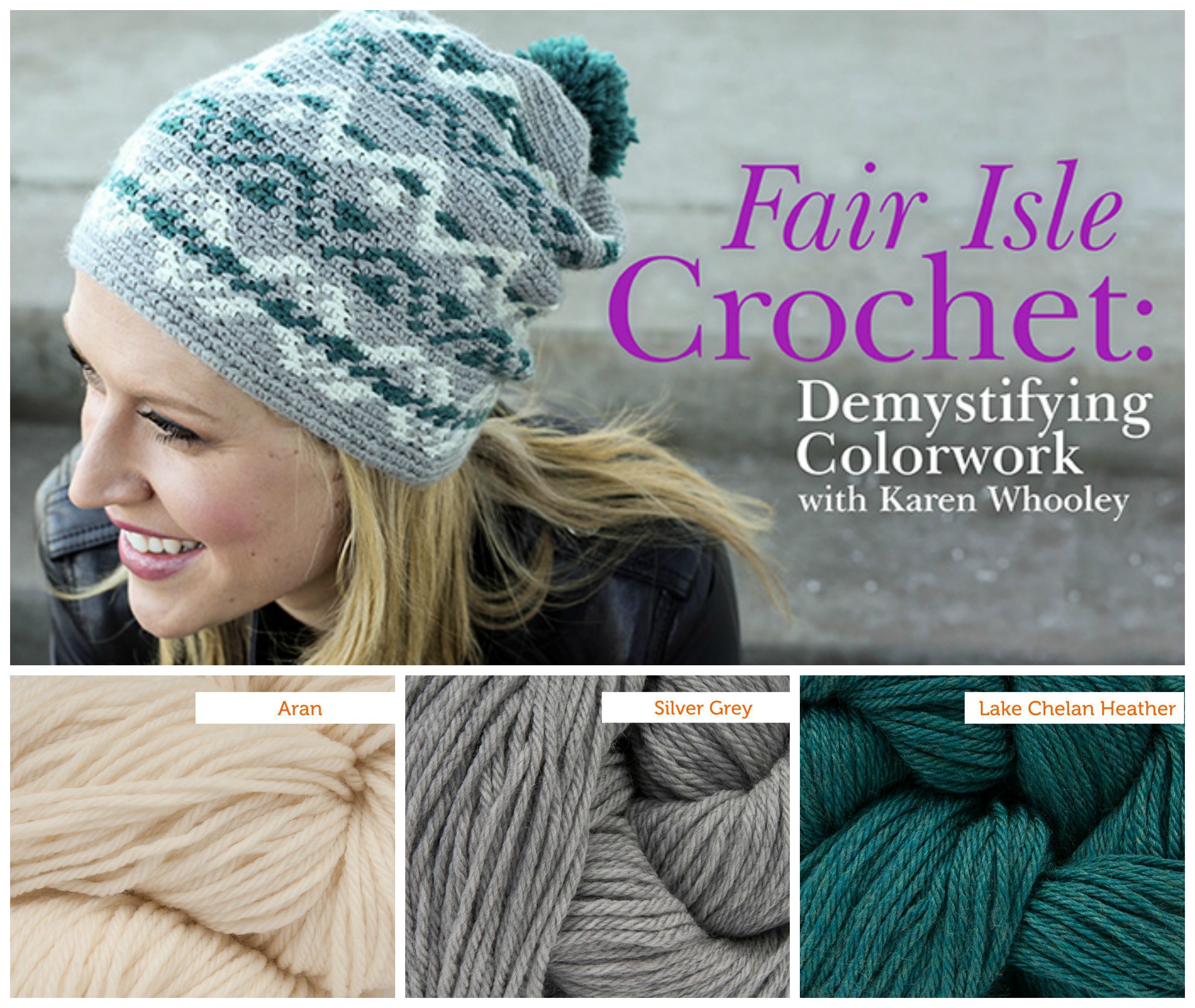 crochet fair isle class and kit