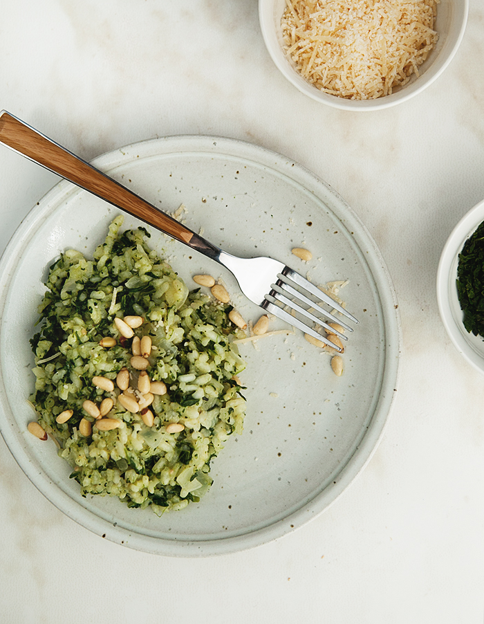 Plate of Pesto Risotto