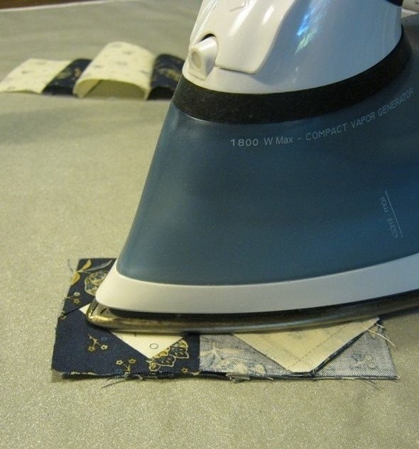 Heat set your quilt seams before pressing