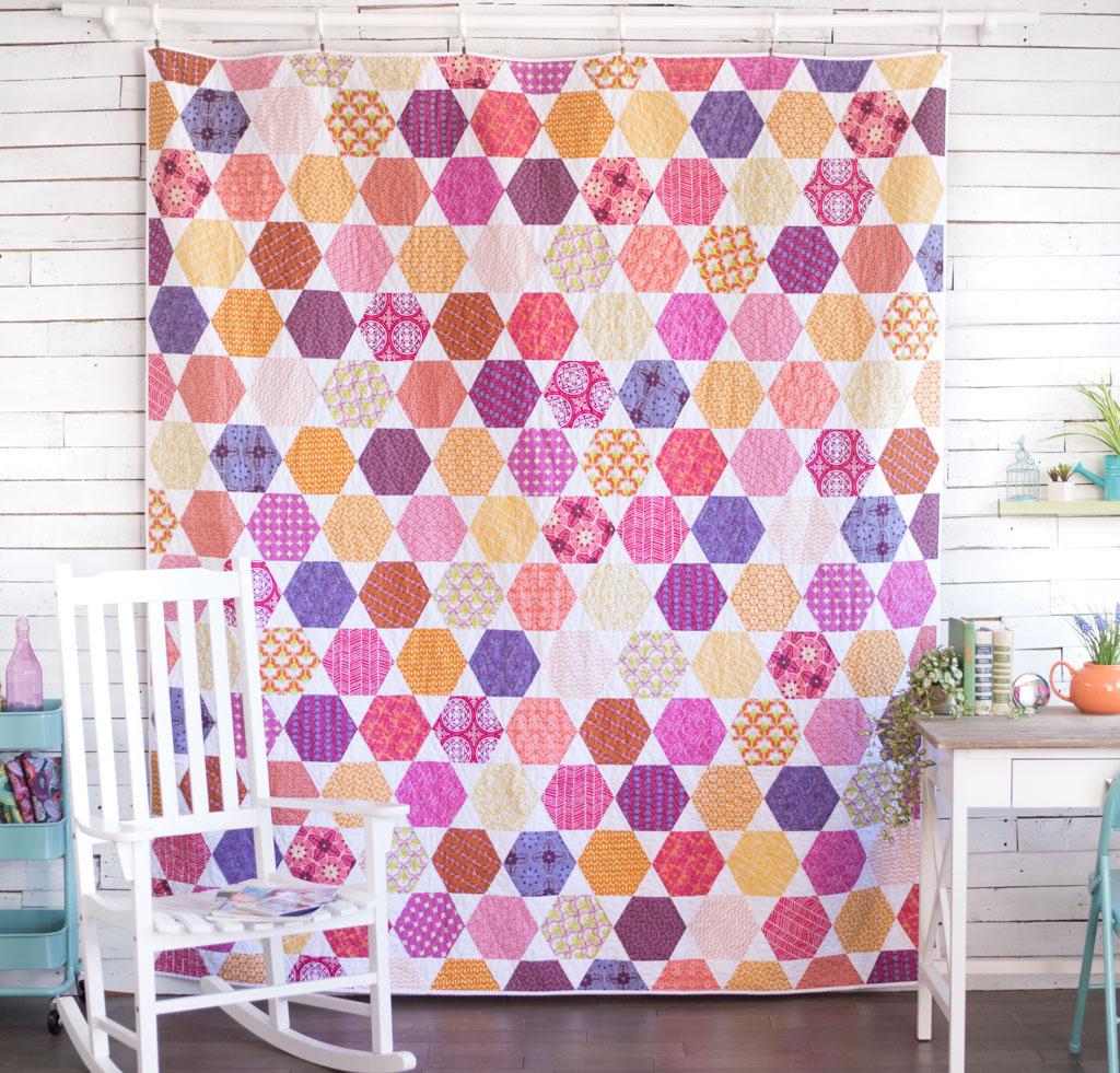 FreeSpirit Hexagon Bed Quilt Kit - Available on Bluprint.com