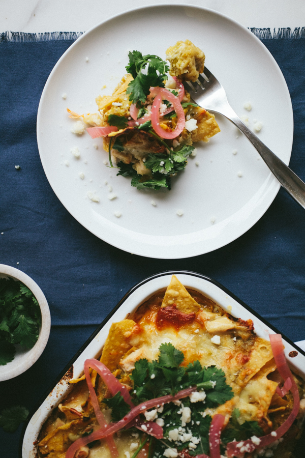 Plated Chilaquiles Casserole