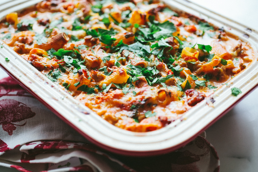 Pasta Bake with Creamy Tomato Sauce