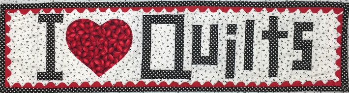 I Love Quilts Quilt With Words